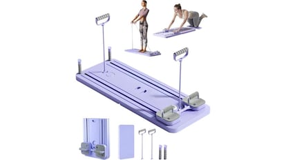 Tabla multifuncional para hacer pilates reformer en casa
