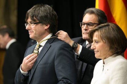 Carles Puigdemont, el dia que va prendre possessió