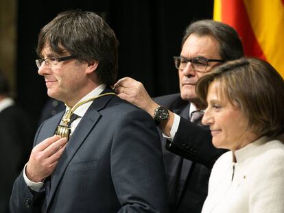 Carles Puigdemont, el dia que va prendre possessió