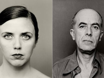 'María' (1978) y 'Alberto' (1979), dos de los retratos de la exposición 'Humberto Rivas'.