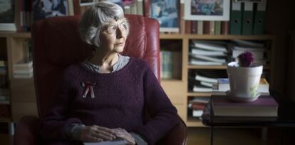 María José Gandasegui, en su casa en Villanueva de La Cañada.