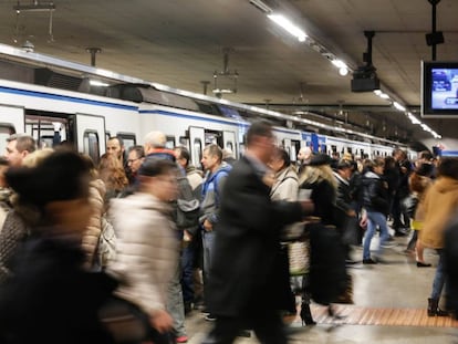 Huelga de maquinistas de Metro de Madrid. En la imagen, la estación de Atocha.