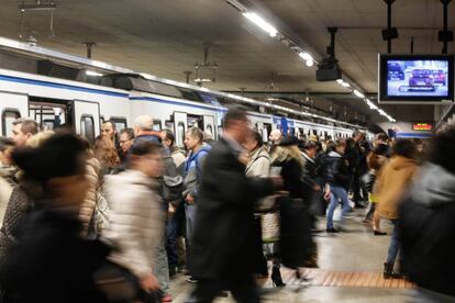 Huelga de maquinistas de Metro de Madrid. En la imagen, la estación de Atocha.