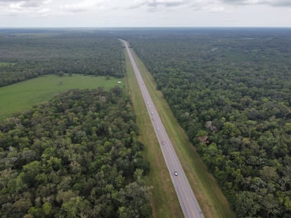 Vista aérea de la autopista SH 36, en Texas, en una imagen facilitada por Ferrovial.