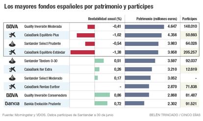 Los mayores fondos españoles por patrimonio y partícipes