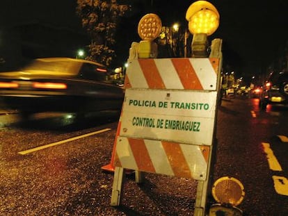 Control de Policía de tránsito en Colombia.