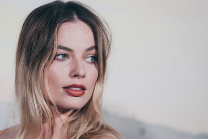 Margot Robbie durante la promoción de 'Érase una vez en... Hollywood'.