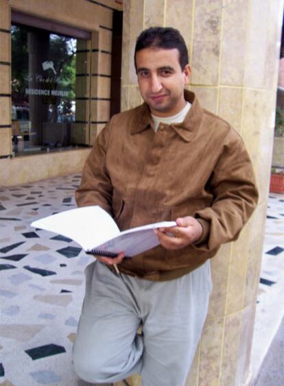 El investigador universitario Abdelhakim Aboullouz, en Marraquech en octubre.