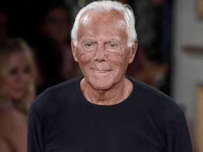 El diseñador Giorgio Armani.