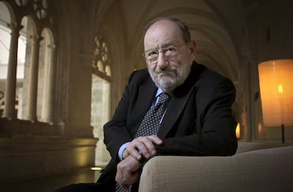 Umberto Eco, en la Universitad de Burgos, en 2013.