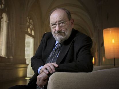 Umberto Eco, en la Universidad de Burgos, en el año 2013.