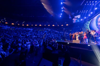 El público del Roig Arena, en la noche del sábado.