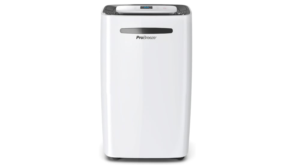 Deshumidificador Pro Breeze con 20 litros de capacidad.