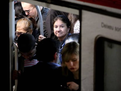 Un vag&oacute; del metro, aquest dimarts.