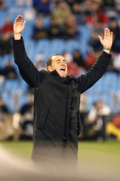 Víctor Fernández, con el Zaragoza en 2008.