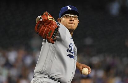 Julio Urias #7 de Los Angeles Dodgers