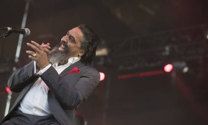 Diego El Cigala, durante su actuación en el Sonorama.