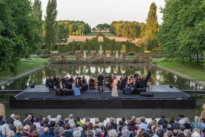 Un concierto del festival, en los jardines.