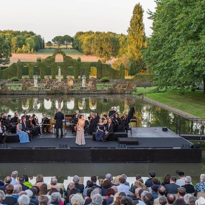 Un concierto del festival, en los jardines.