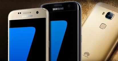 Smartphones Samsung y Huawei