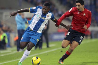Romaric, durante un partido ante Osasuna