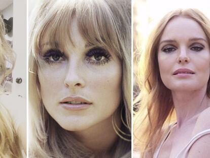 En el centro Sharon Tate. A la izquierda, Hillary Duff caracterizada como la intérprete. A la derecha, Kate Bosworth como Tate.