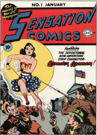Portada del primer número de 'Wonder Woman'.