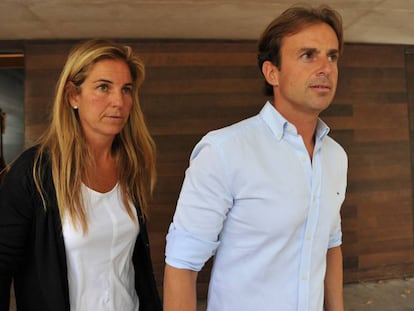 Arantxa Sánchez Vicario y Josep Santacana.