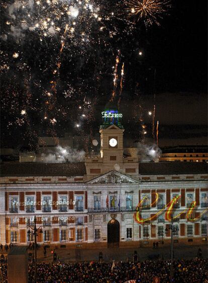 La Puerta del Sol tras las Campanadas de Fin de Año