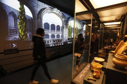 Recreación virtual del claustro de los Jerónimos en el Museo de San Isidro, o de los Orígenes de Madrid, museo que recorre la historia local de la capital.