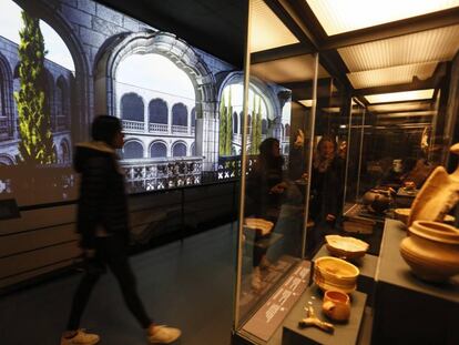 Recreación virtual del claustro de los Jerónimos en el Museo de San Isidro, o de los Orígenes de Madrid, museo que recorre la historia local de la capital.