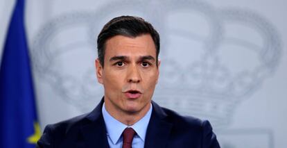 El presidente del Gobierno, Pedro Sánchez. 