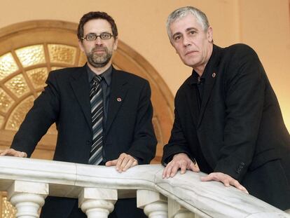 Los periodistas Rodolfo Irago y Daniel Anido, de la Cadena SER