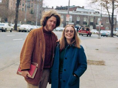 Bill e Hillary Clinton em Arkansas, nos anos sessenta.