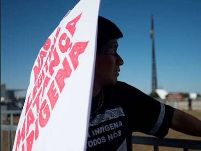 Protesto em Bras&iacute;lia, em 2015. 