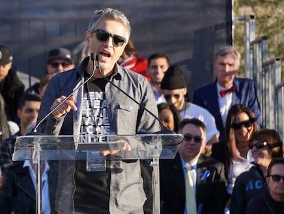 El periodista norteamericano Reza Aslan en un acto en Los Ángeles en 2017.