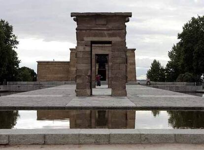 El templo de Debod, en el antiguo cuartel de la Montaña.