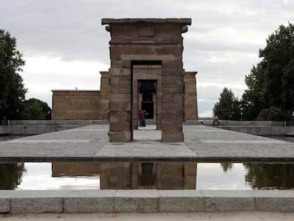 El templo de Debod, en el antiguo cuartel de la Montaña.