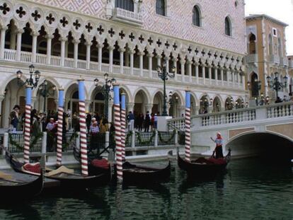 Exterior del casino Venetian-Palazzo en Las Vegas.