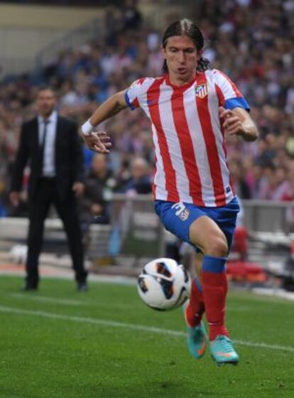 Filipe Luis, en un partido de Liga