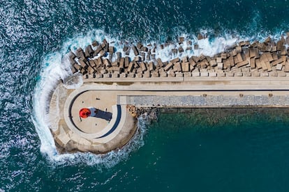 Vista área del puerto de Cartagena (Región de Murcia).