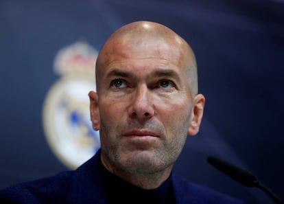 Zidane, en rueda de prensa.