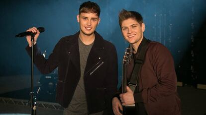 Los últimos representantes británicos en Eurovisión, Joe y Jake.