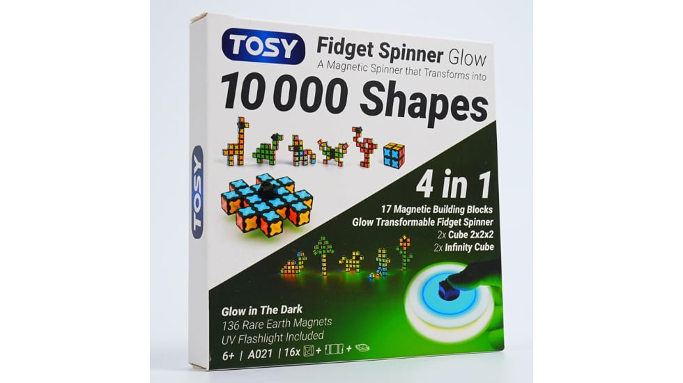 Los bloques de este juego brillan en la oscuridad.