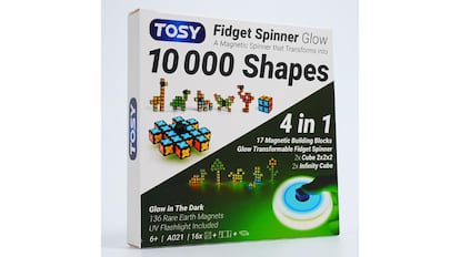 Los bloques de este juego brillan en la oscuridad.