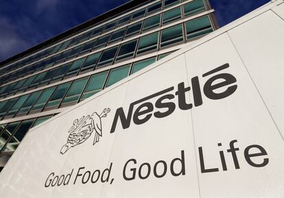 Fachada de la sede de Nestle en Suiza.