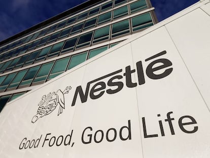 Fachada de la sede de Nestle en Suiza.