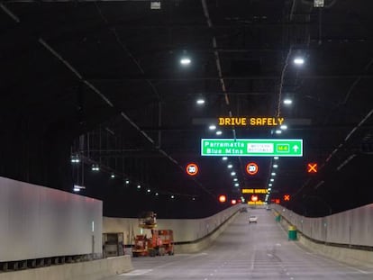 Túnel de la autopista M-4, incluido en el proyecto australiano Westconnex, gestionado con tecnología de Sice. 