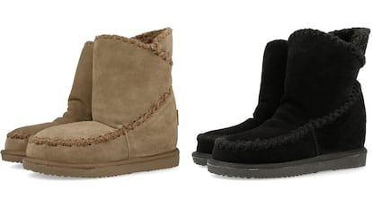 Estos botines de borreguito para mujer son perfectos para invierno.
