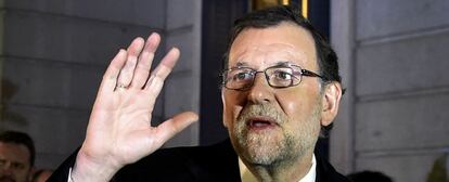 El presidente en funciones. el pasado miércoles en el Congreso.